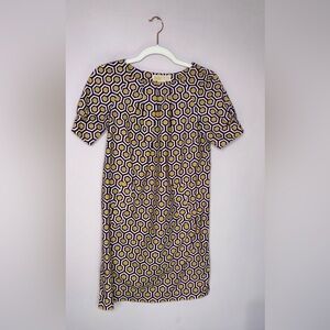 Michael Kors Geometric Print Shift Dress – Size Medium